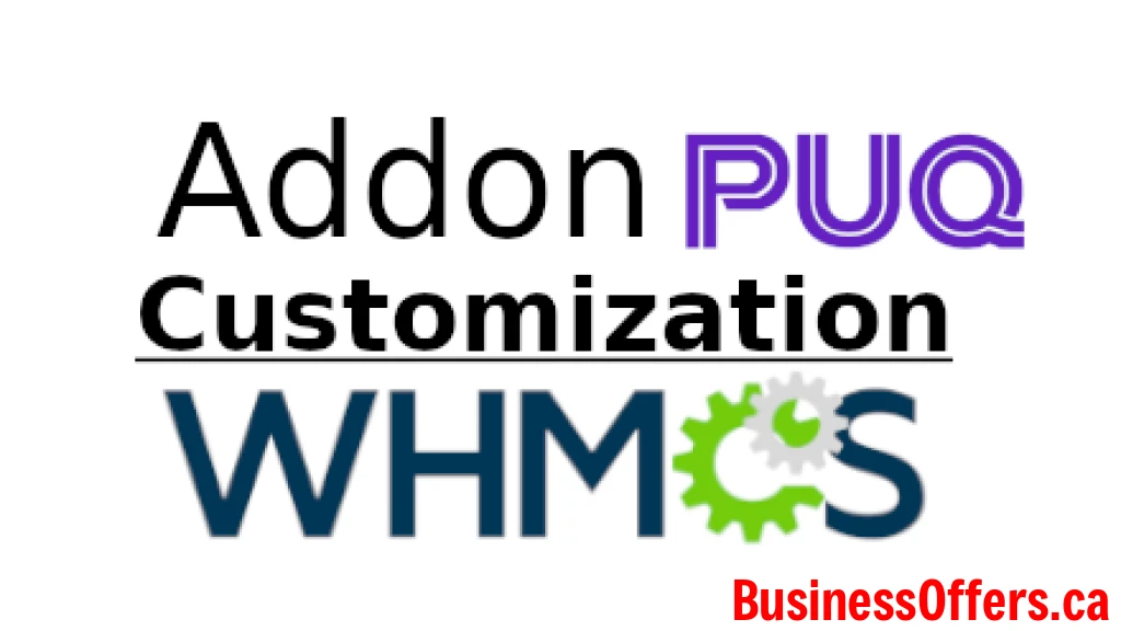 WHMCS Addon module PUQ Customization